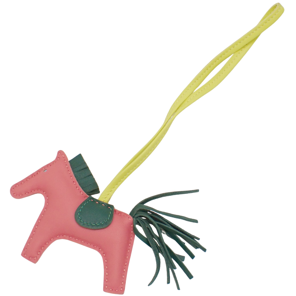 Rodeo Charm PM Agneau Milo Rose Azalee/Malachite/Lime A stamp