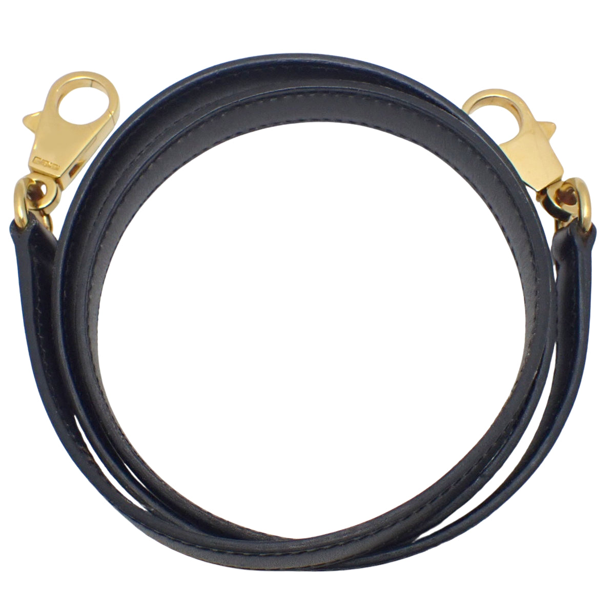 Shoulder Strap Box Calf Black Gold Hardware
