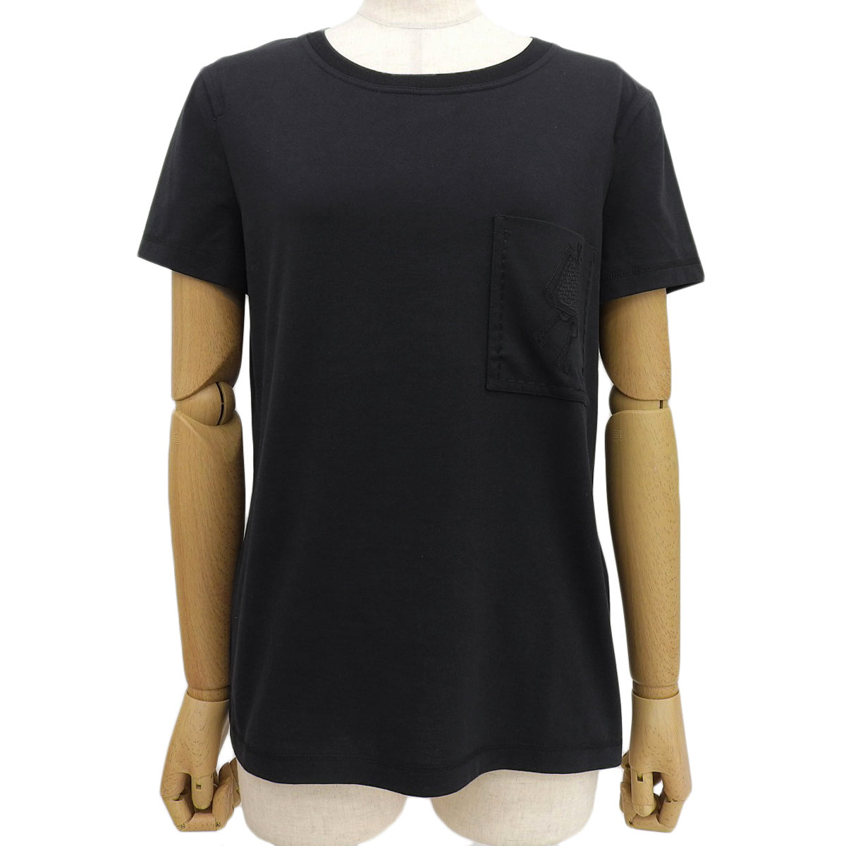 Crochet Embroidered Pocket T-Shirt 2021 Size 36