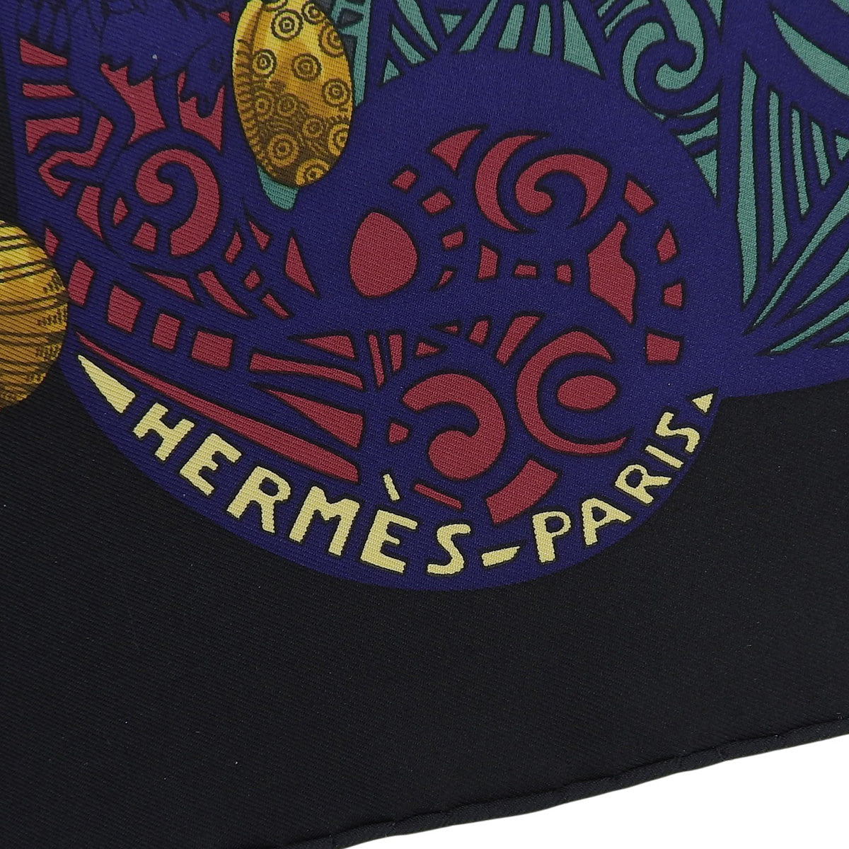 L'ATLANTIDE Atlantis Black Multicolor Silk