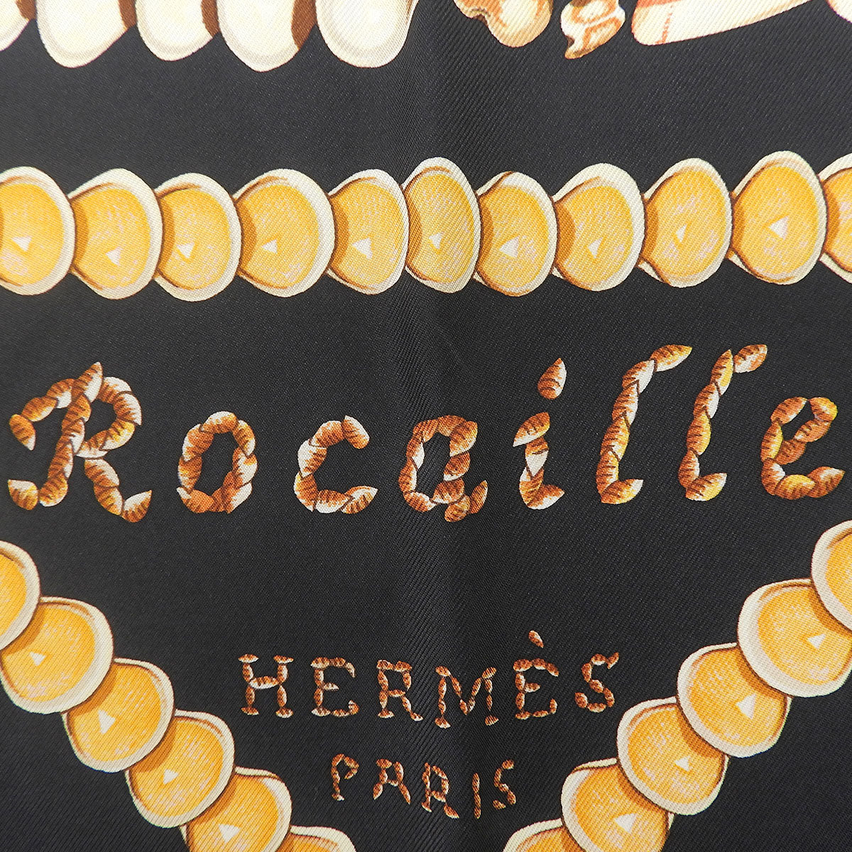 Rocaille ロカイユ カレ90 大判スカーフ ストール ファッション小物 貝殻 シルク