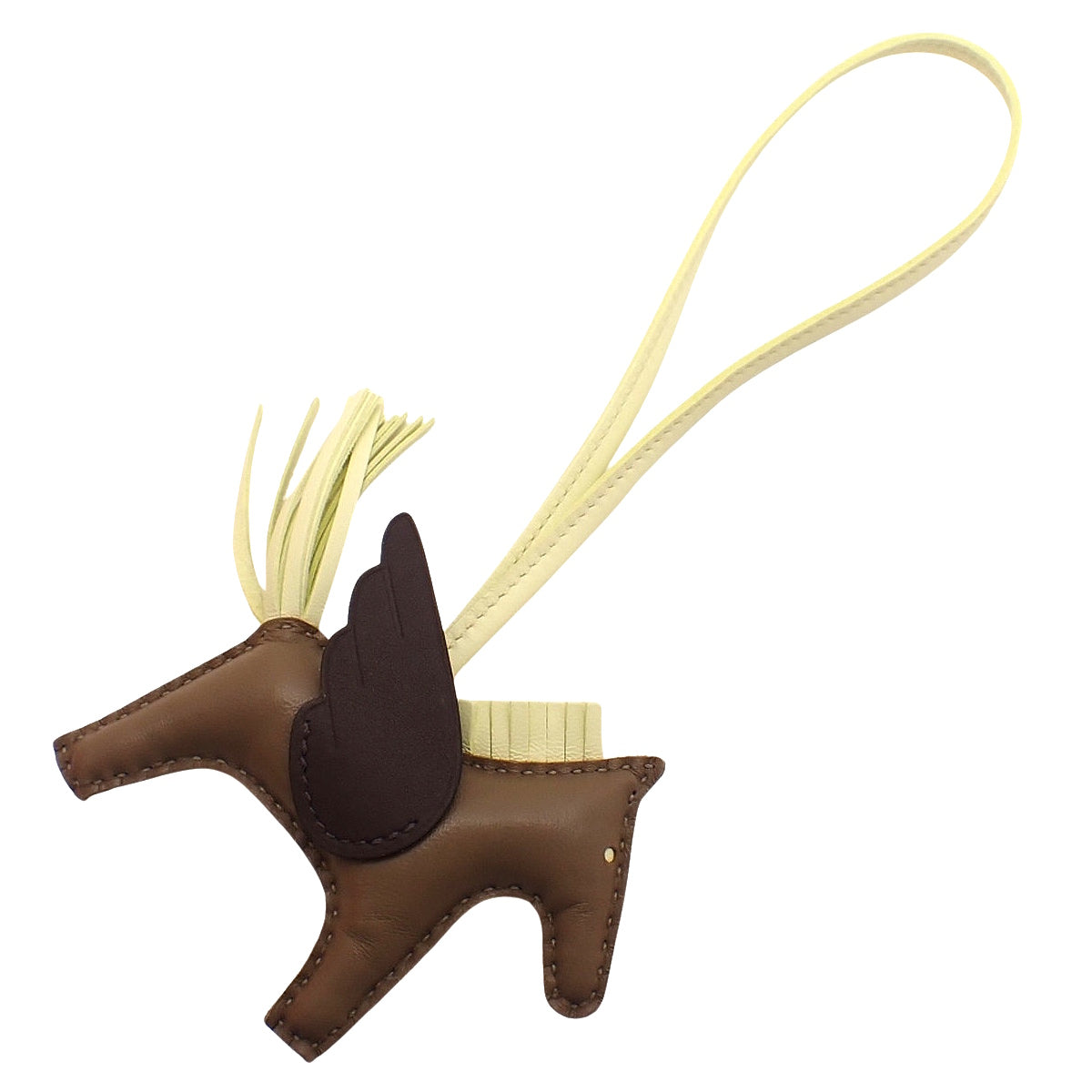 Rodeo Charm Pegasus PM Agneau Milo Swift Etoupe/Etope Rouge Sellier Jaune Milton B Stamp