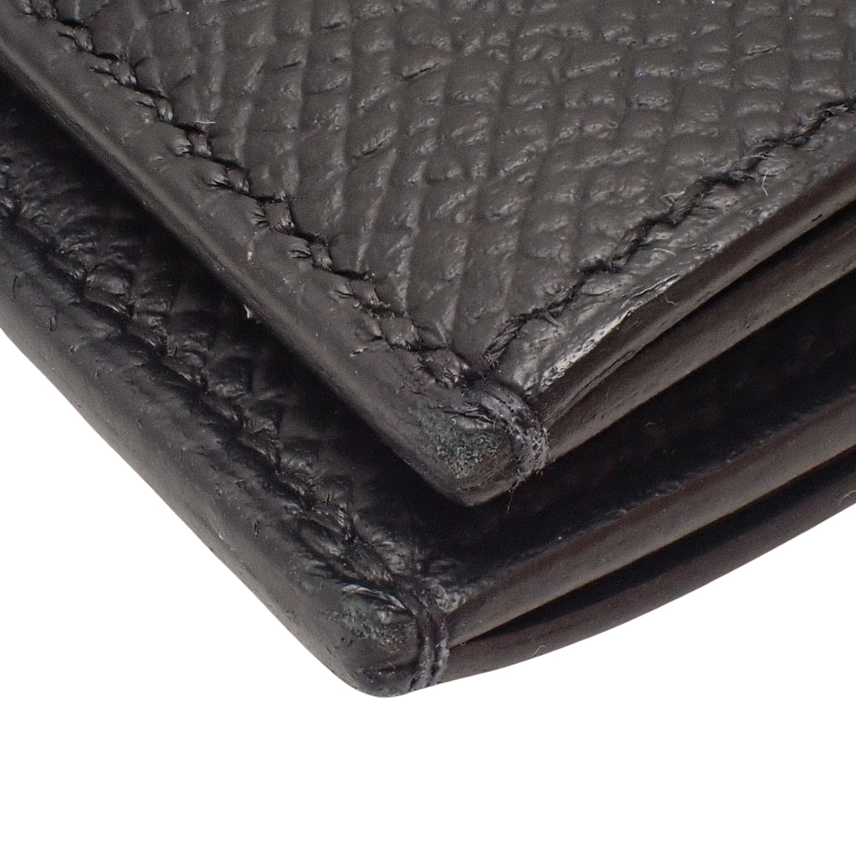 Bearn Compact Epsom leather Palladium hardware Black B stamp