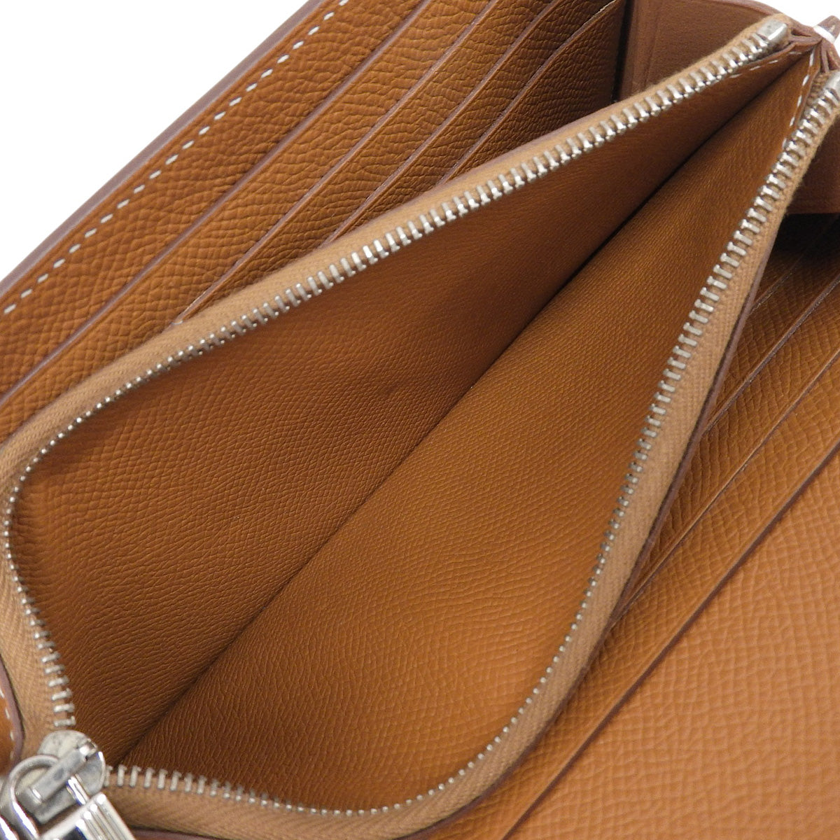 Kelly Wallet Long Veau Epsom Palladium Hardware Gold Silver Hardware A Stamp
