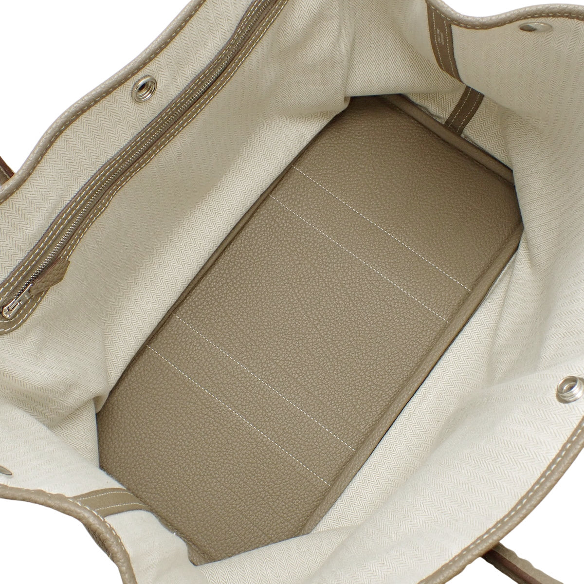 Garden Party PM Negonda Paladiée 银扣 Etoupe/Etoupe 银色金属件 □R刻印