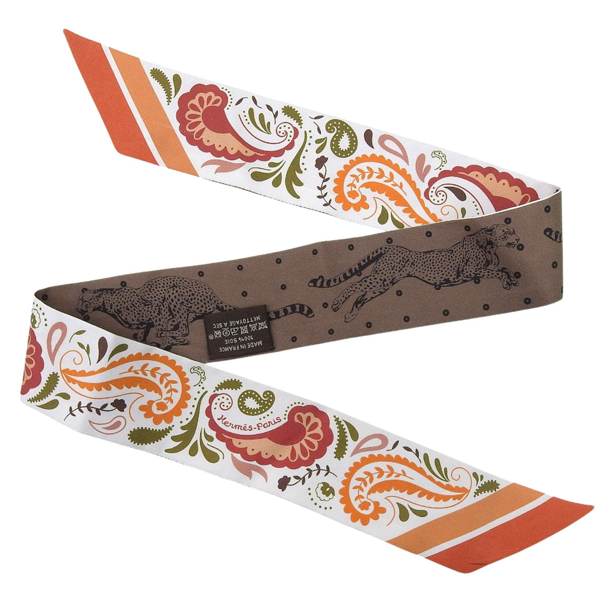 Guepards Bandana 猎豹印花发带 真丝