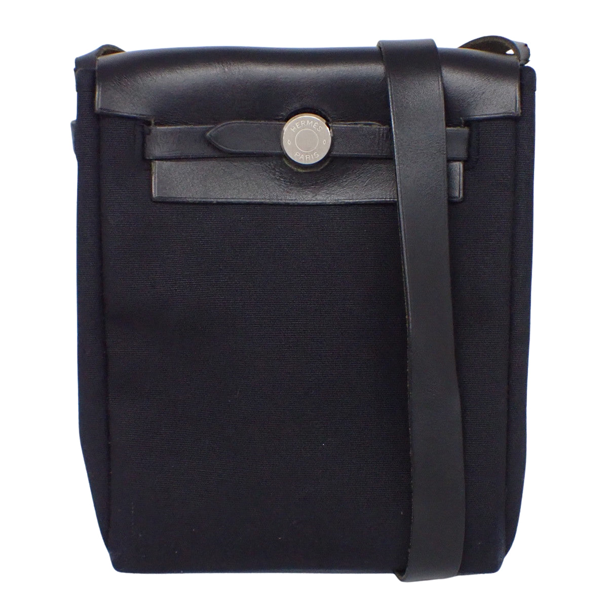 爱马仕Herbag TPM Toile GM Vache Hunter 天然色 银扣 □H刻印
