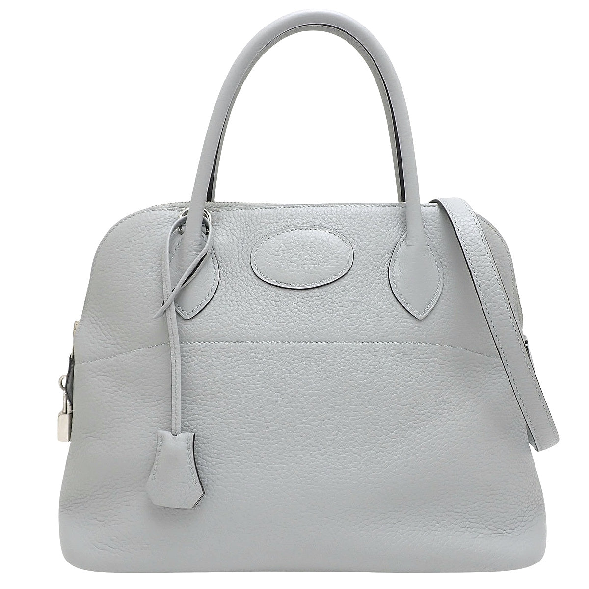 Bolide 31 Taurillon Clemence Palladium Hardware Bleu Pale Silver Hardware X Stamp
