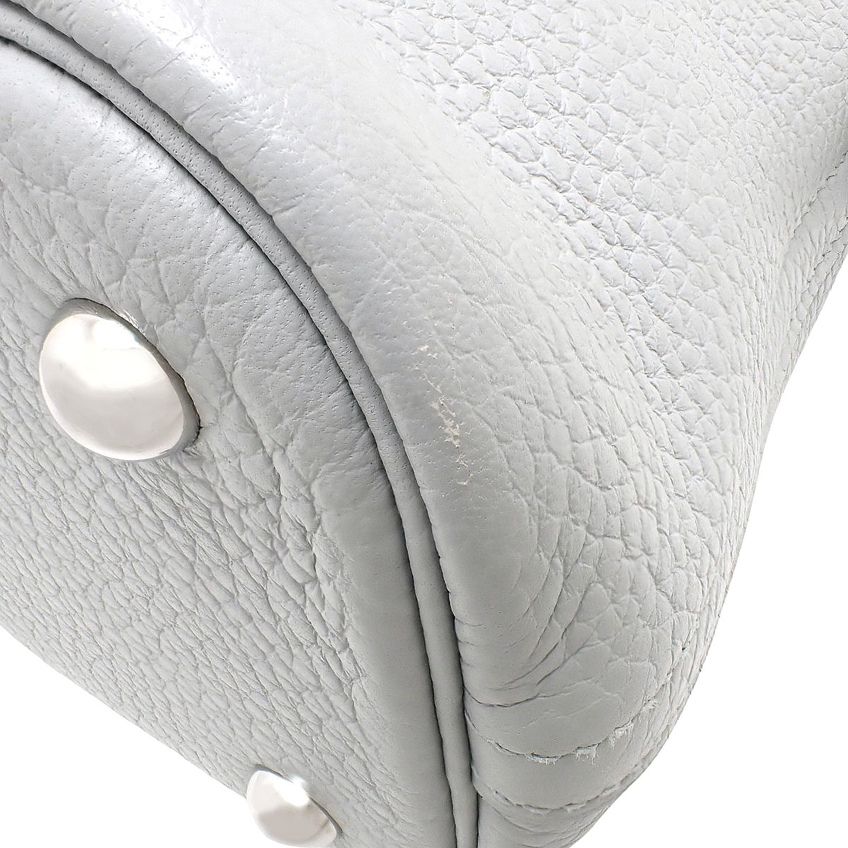 Bolide 31 Taurillon Clemence Palladium Hardware Bleu Pale Silver Hardware X Stamp