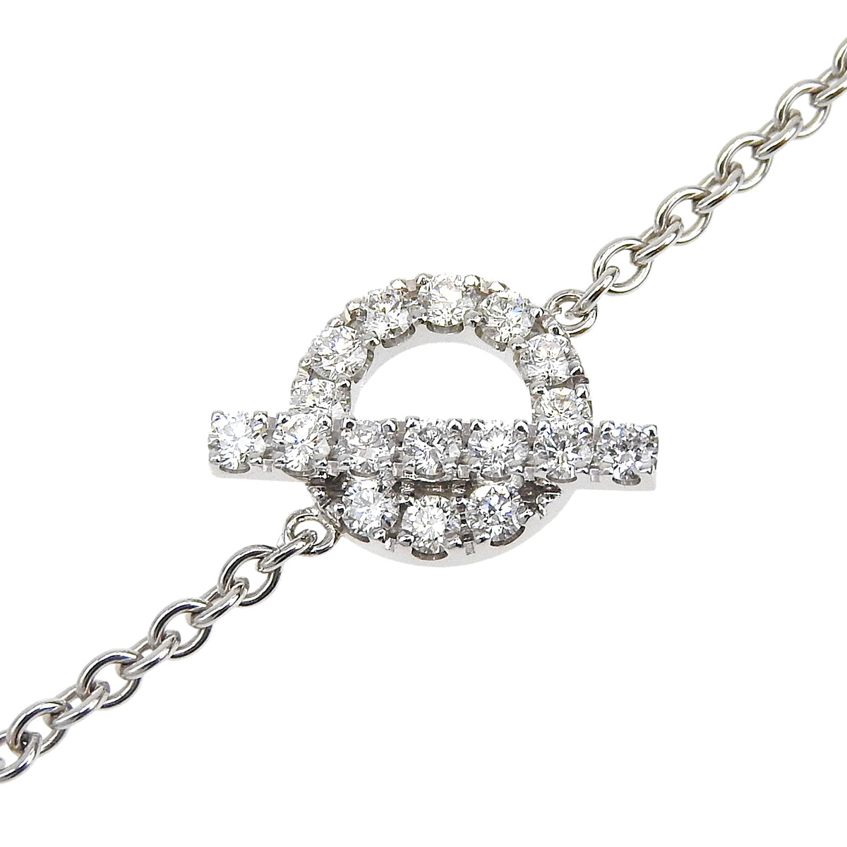 Finesse Bracelet Diamond White Gold K18WG 3.7g 18PD