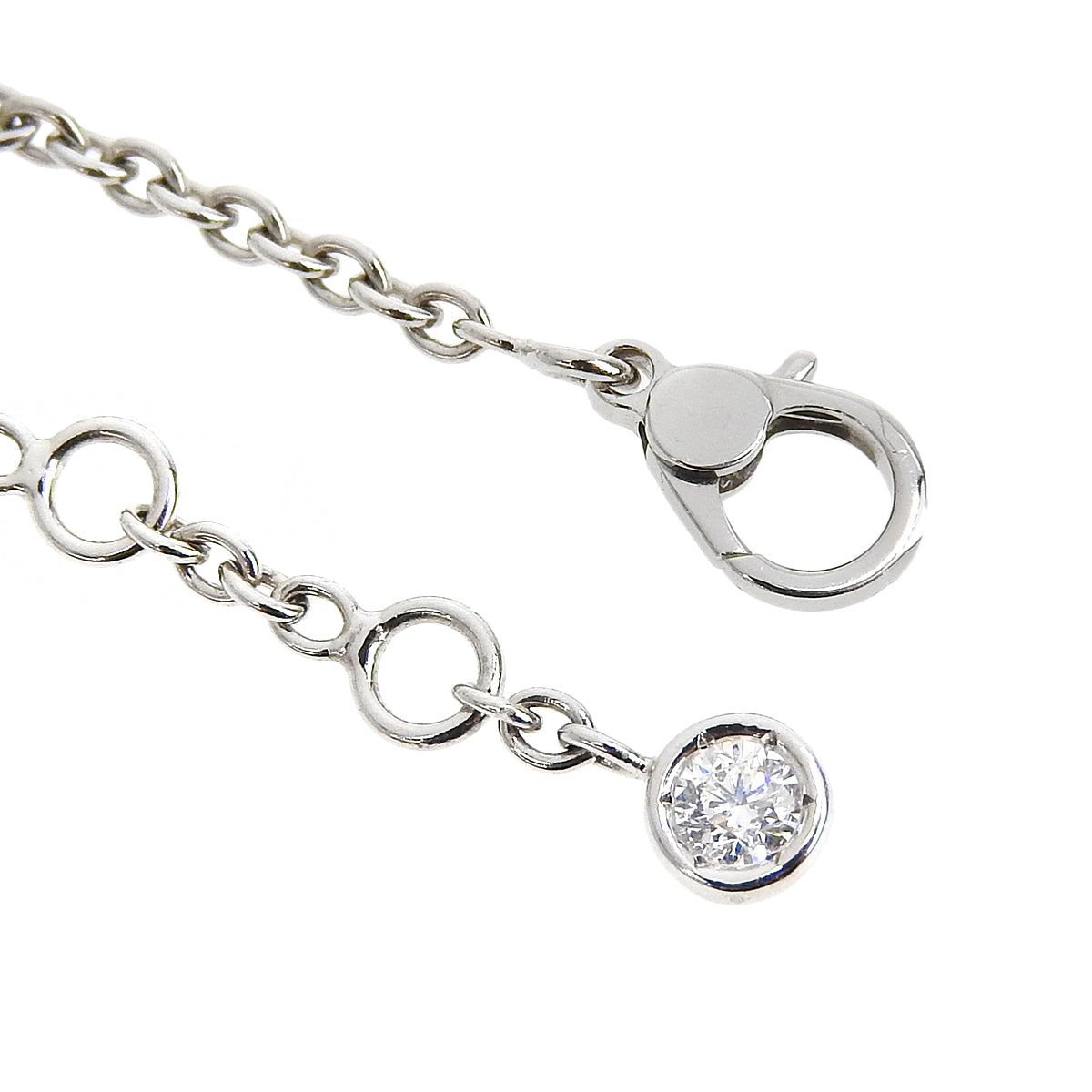 Finesse Bracelet Diamond White Gold K18WG 3.7g 18PD