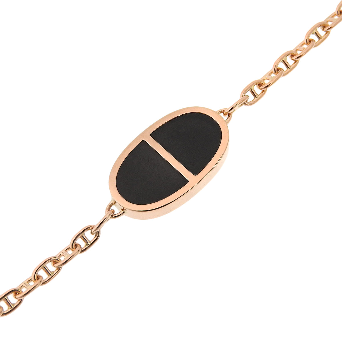 Chaine d'Ancre Verso Bracelet Pink Gold K18PG Ceramic CE 6.6g