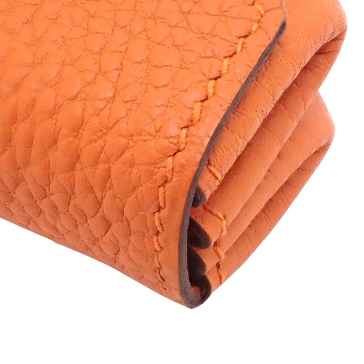 ル ソワ サンドゥーズ トゴ パラジウム金具 オレンジ シルバー金具 □J刻印