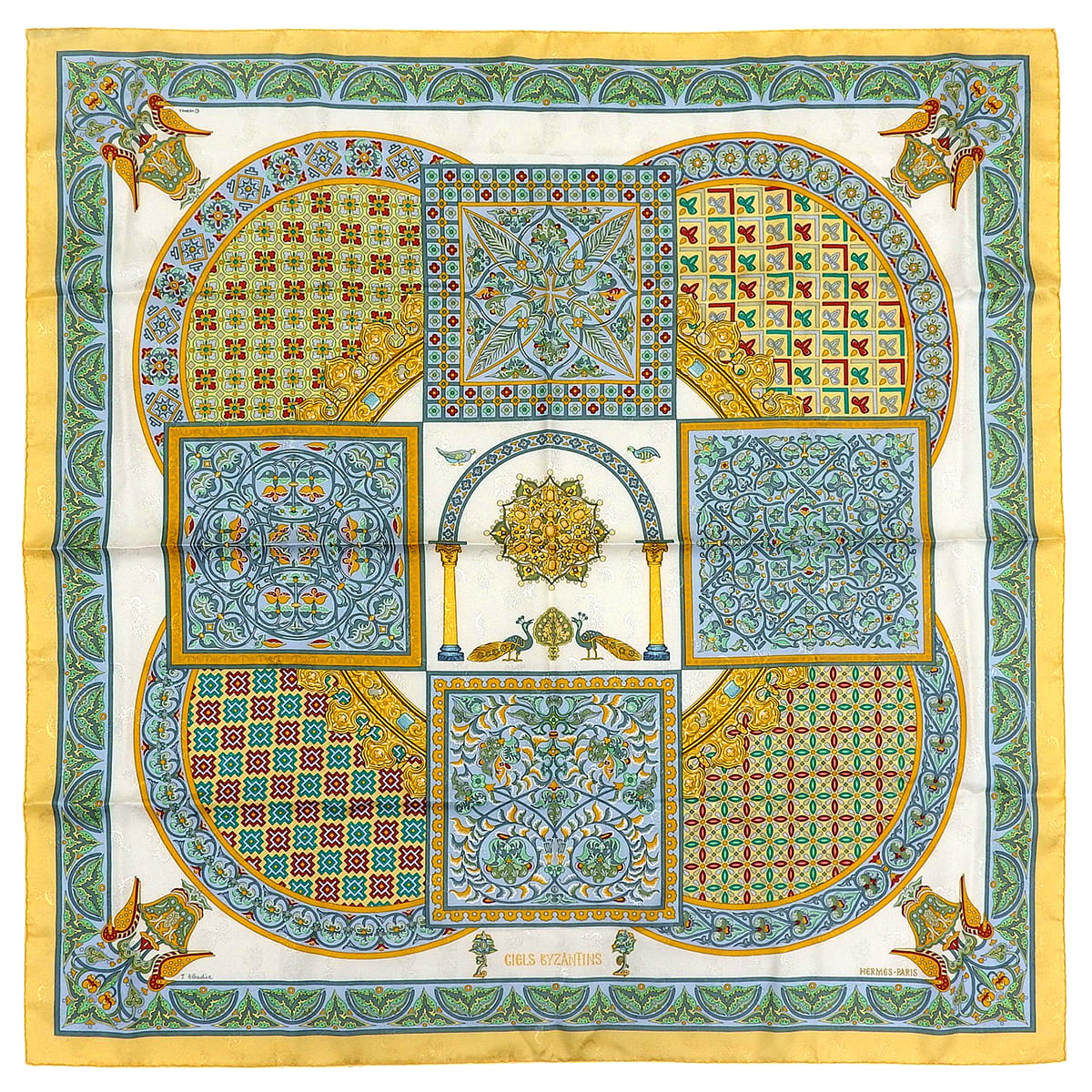 CIELS BYZANTINS ビザンチンの空 カレ90 シルク