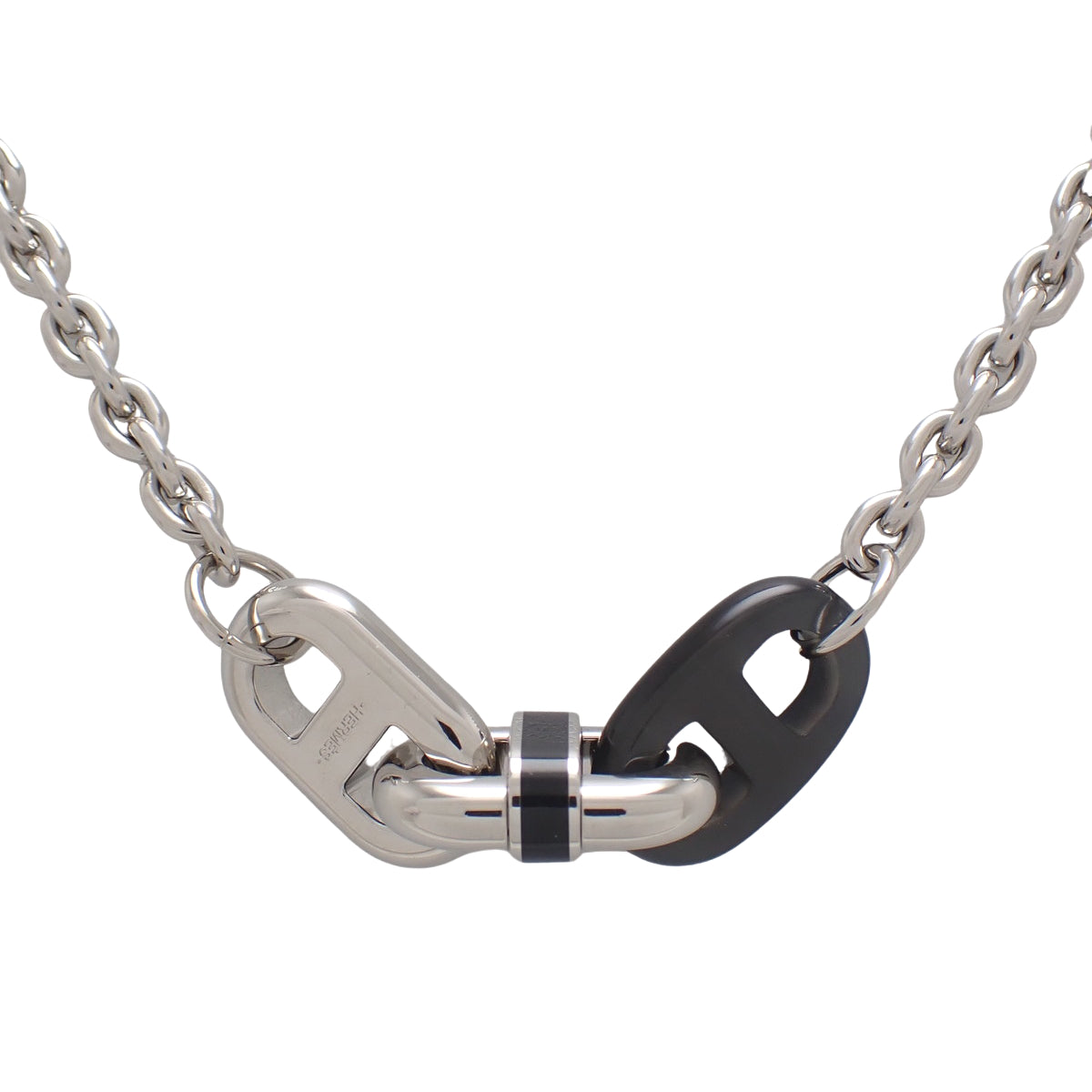 Maillon Necklace, Stainless Steel (SS), Buffalo Horn