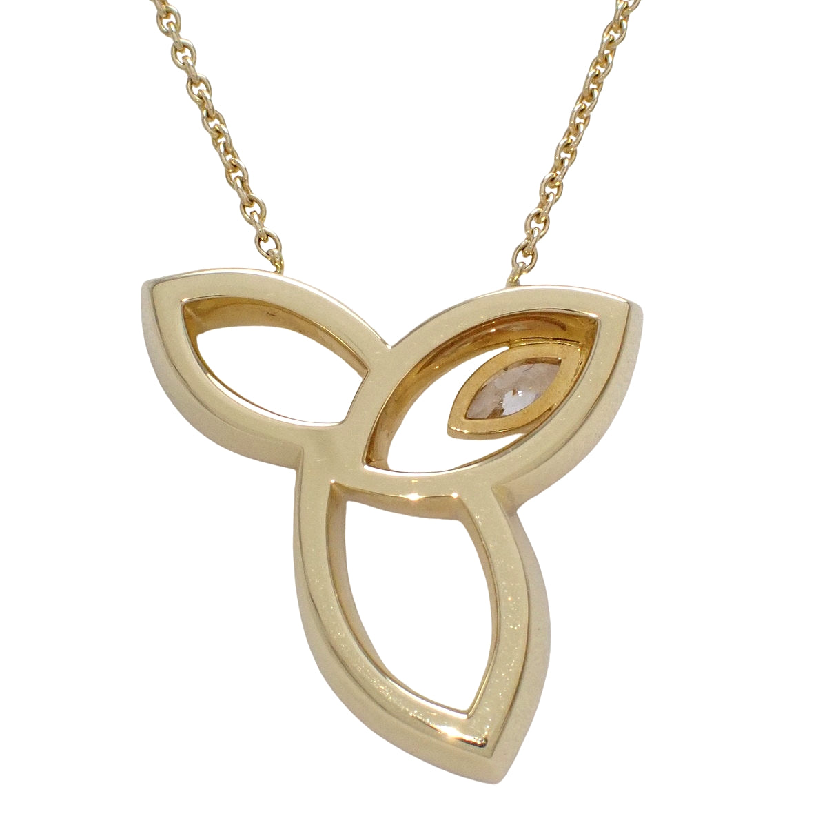 Lily Cluster Pendant Diamond Yellow Gold K18YG 8.2g