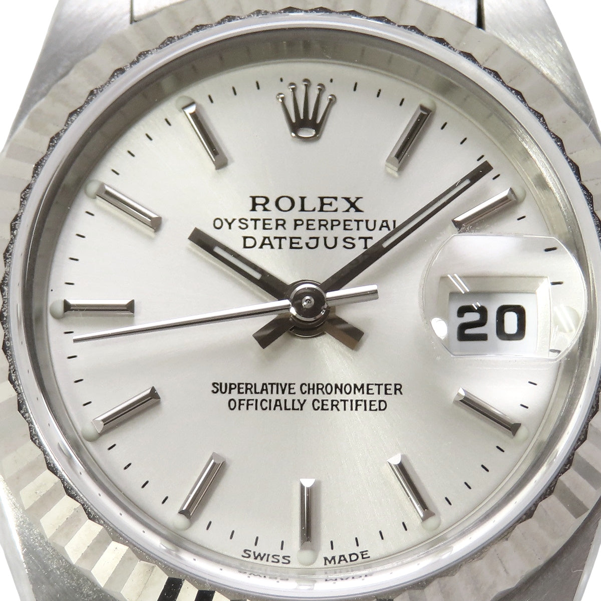Rolex Datejust 79174 WG/SS Y Series Silver Automatic Ladies' Watch