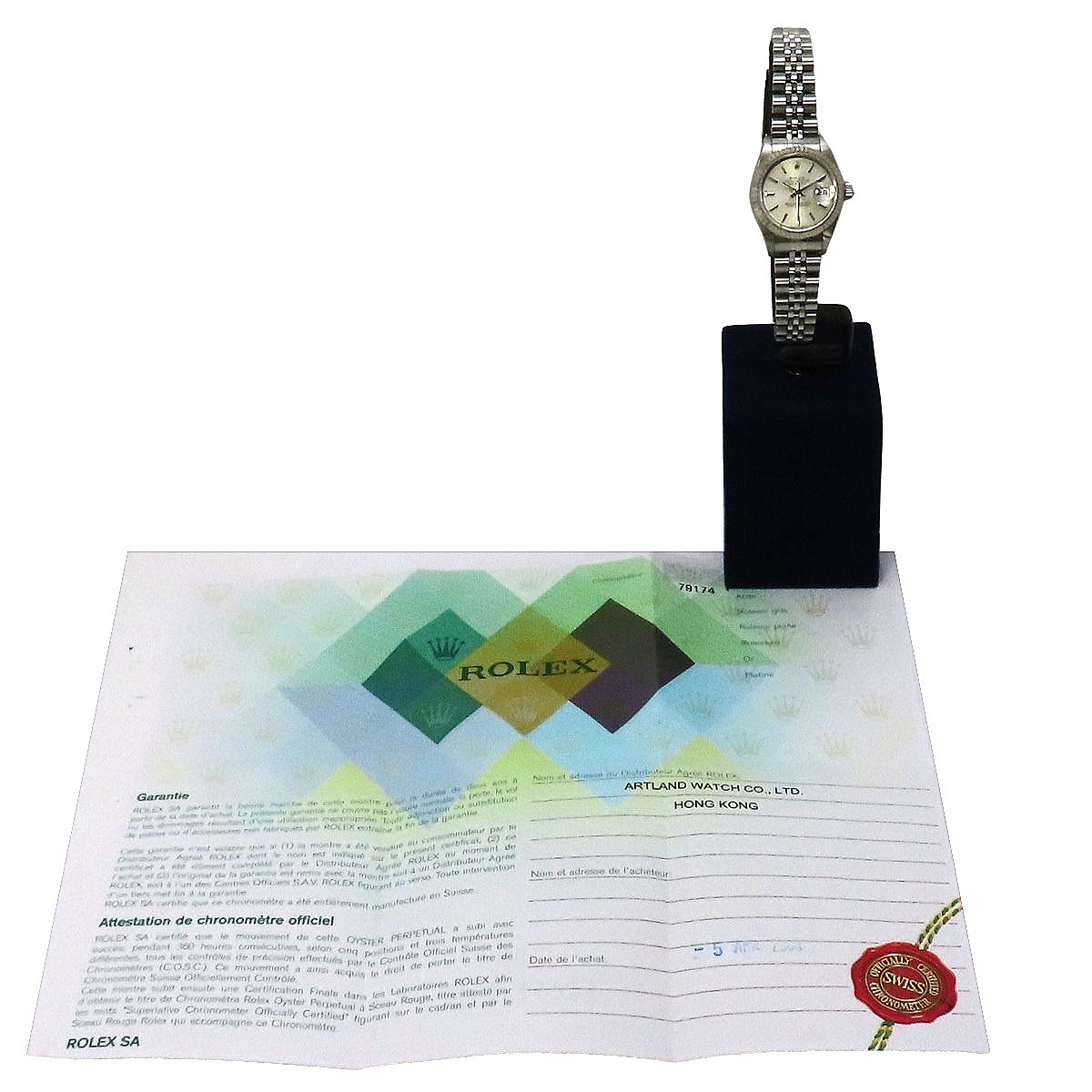 Rolex Datejust 79174 WG/SS Y Series Silver Automatic Ladies' Watch