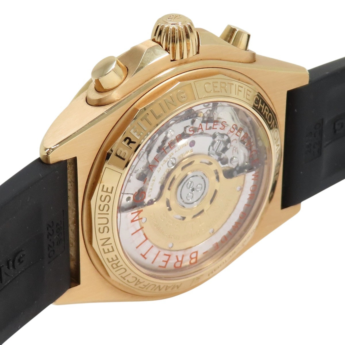 Chronomat B01 42 RB0134101B1S1 RG/Rubber Silver Automatic Men's