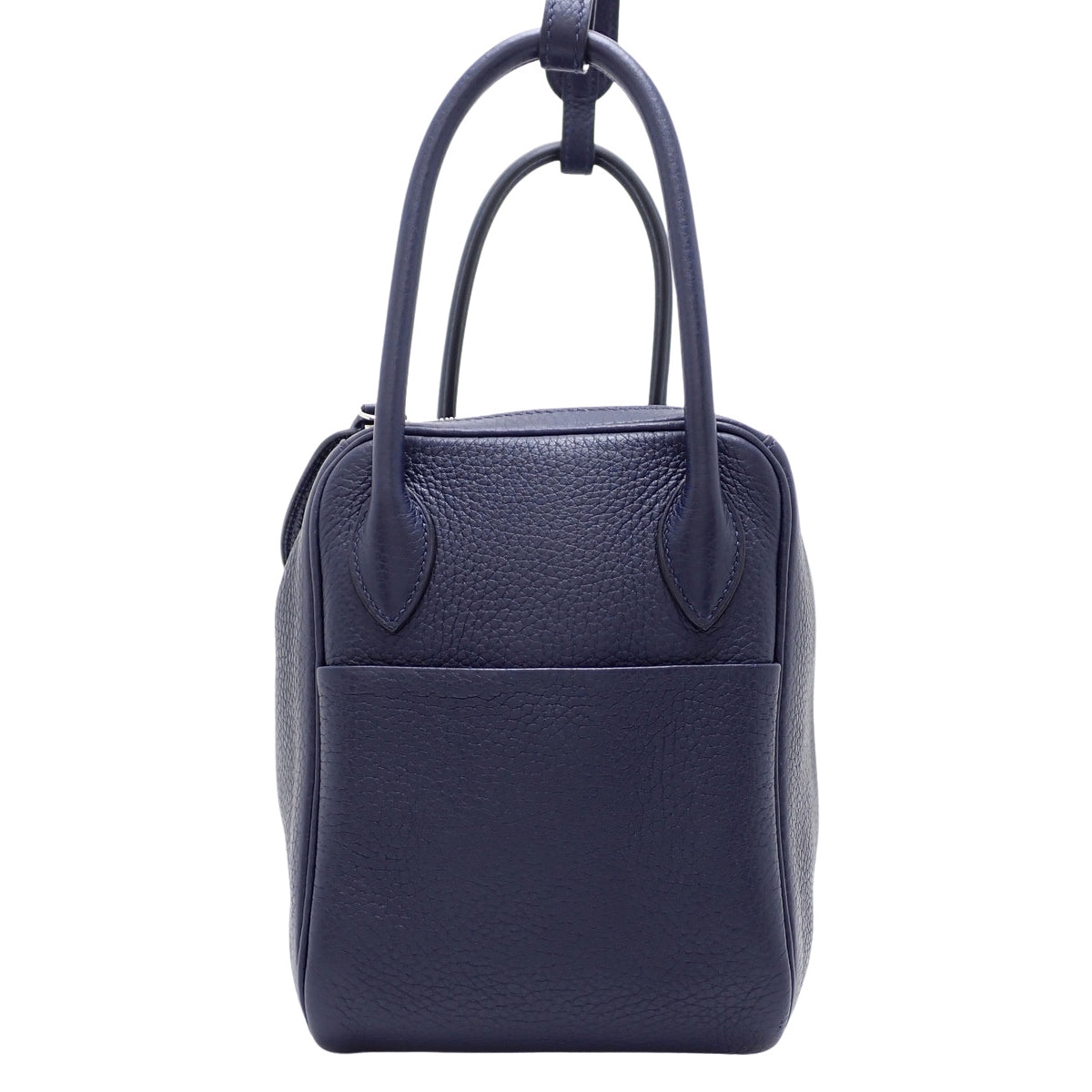 Lindy 26 Taurillon Clemence Palladium Hardware Bleu Nuit Silver Hardware A stamp