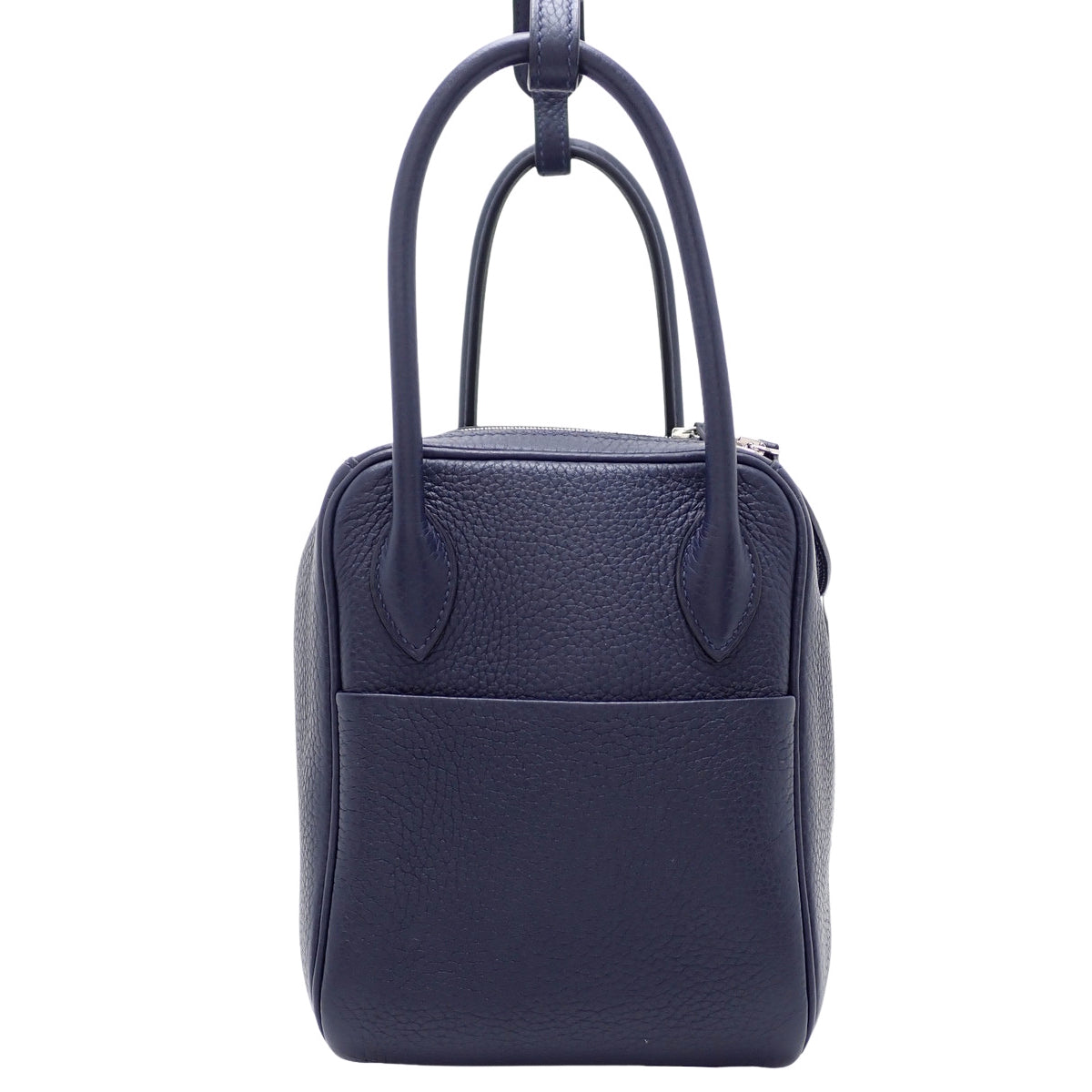 Lindy 26 Taurillon Clemence Palladium Hardware Bleu Nuit Silver Hardware A stamp