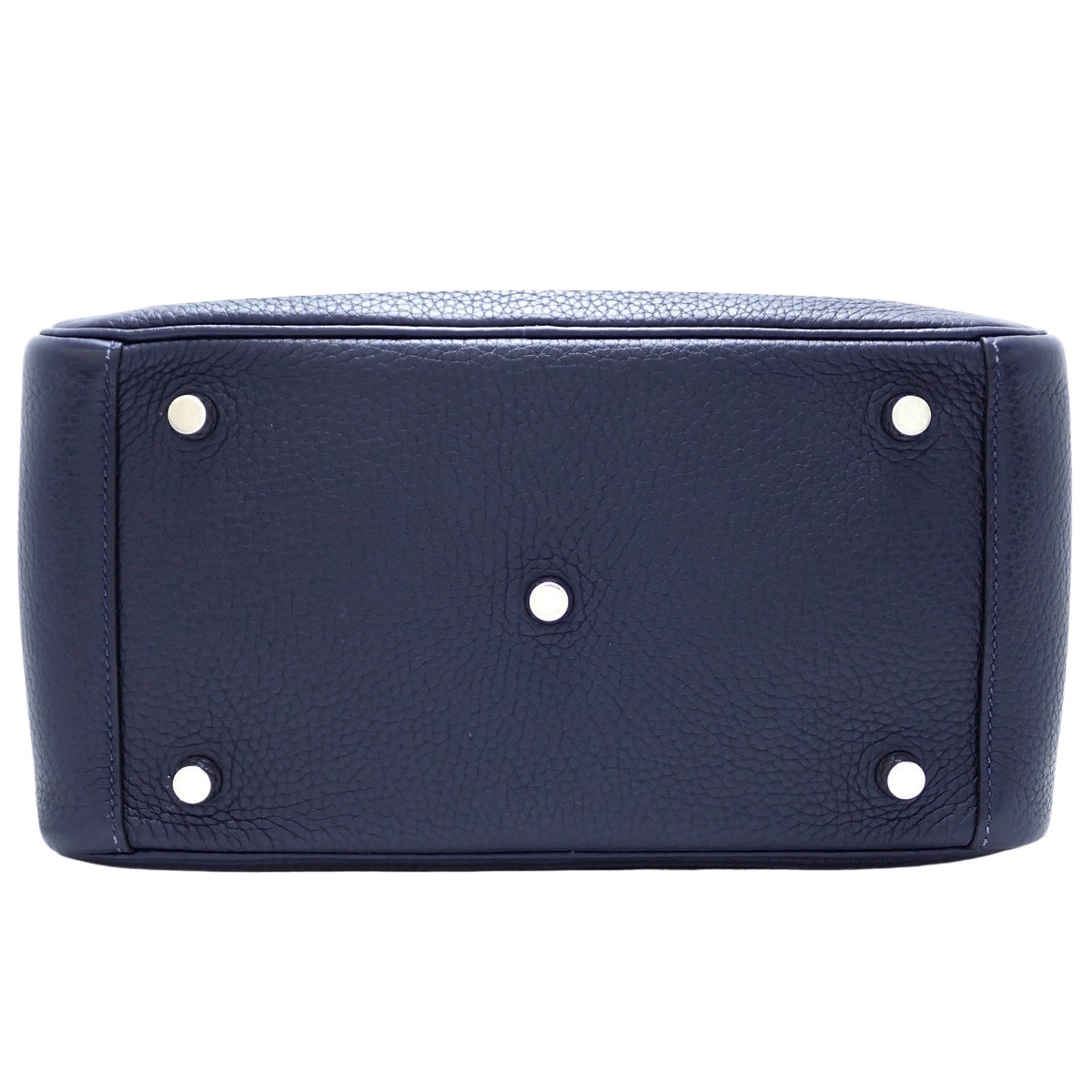 Lindy 26 Taurillon Clemence Palladium Hardware Bleu Nuit Silver Hardware A stamp