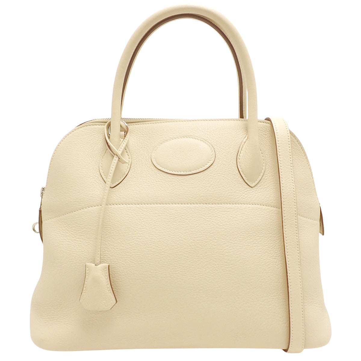 Bolide 31 Clemence Leather Parchemin Silver Hardware □L stamp