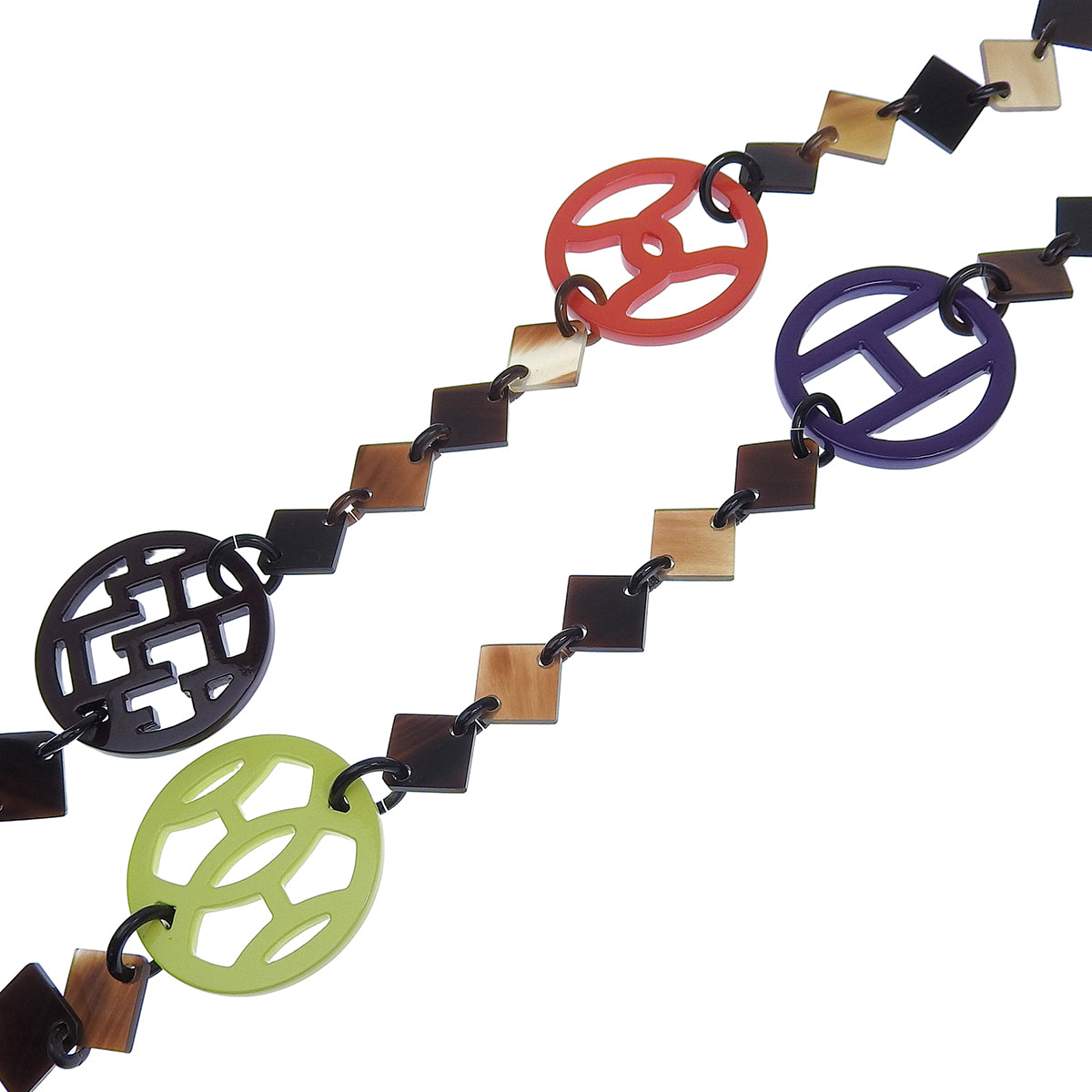 DIVAS Long Necklace, Buffalo Horn, Lacquer