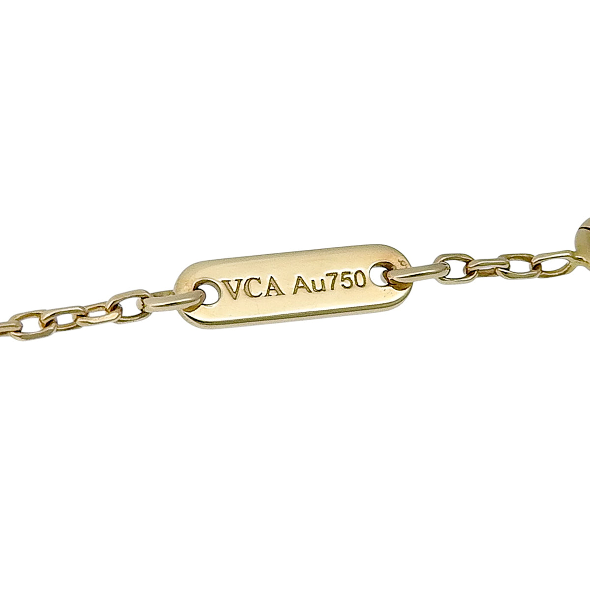 Sweet Alhambra bracelet, mother-of-pearl, yellow gold, 18K YG, 1.7g