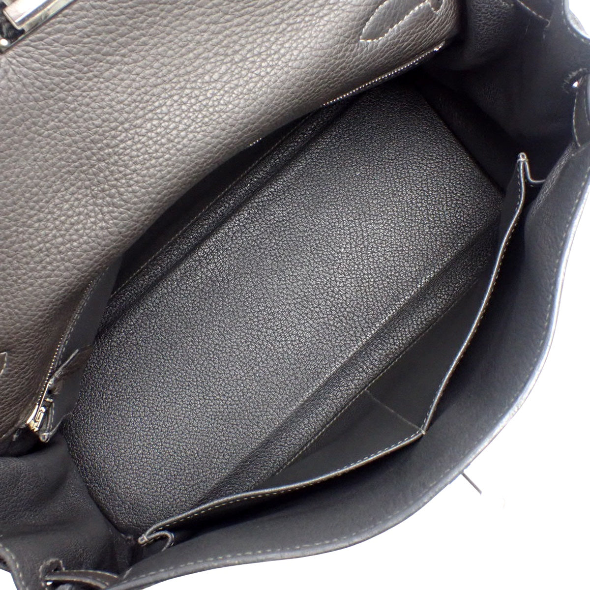 ケリー32(内縫い) トリヨンクレマンス パラジウム金具 エタン シルバー金具 □K刻印