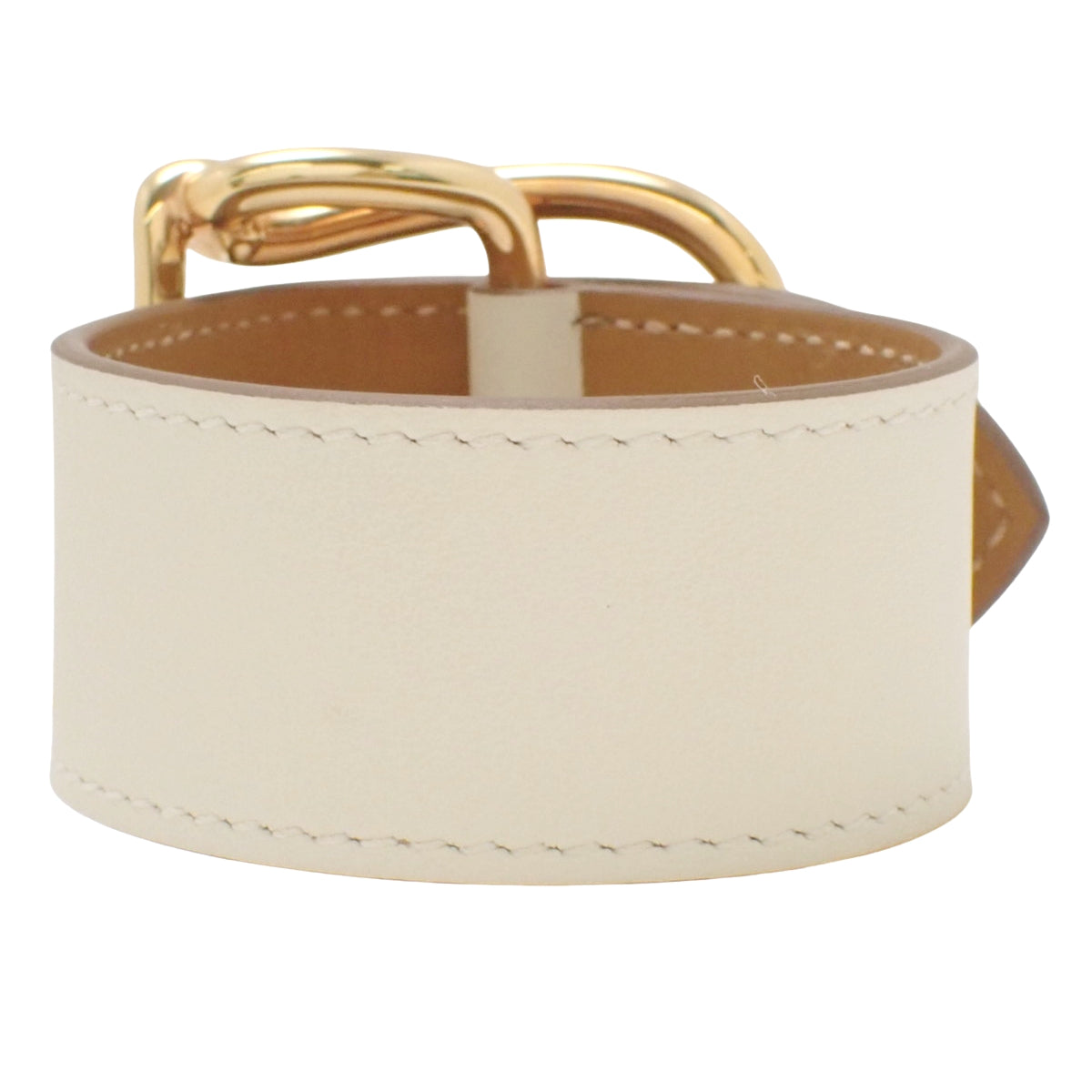 Saut bracelet, Swift calfskin, T2, Craie