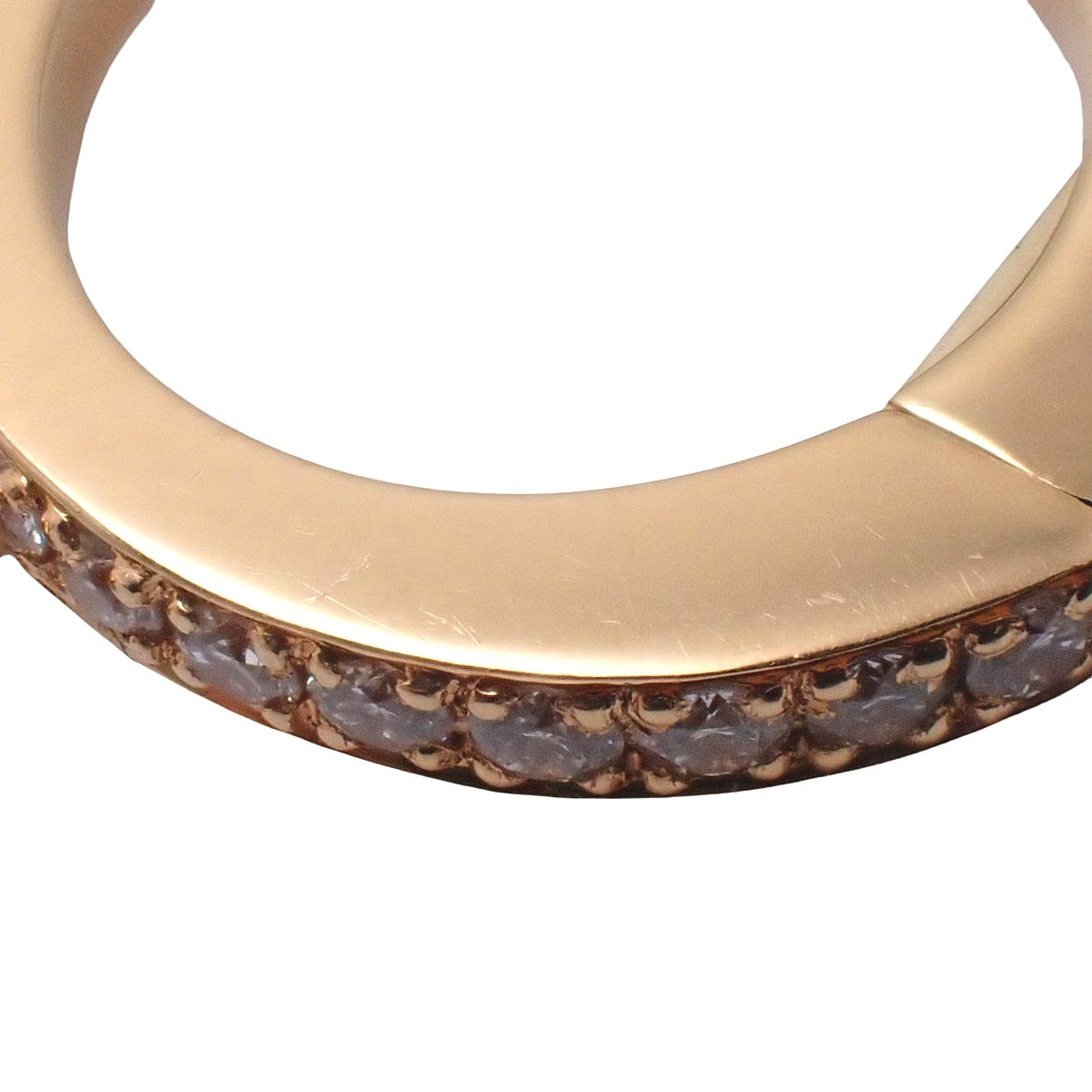 シェーヌダンクル カオス シングルピアス 左 ダイヤモンド D0.1 K18PG 4.6g