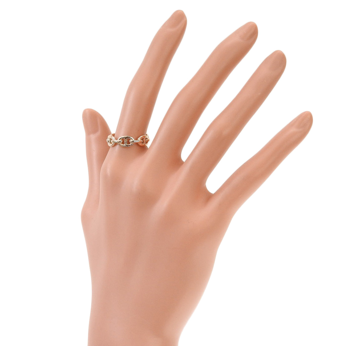 Chaine d'Ancre Enchainee Ring PM Pink Gold K18PG 55 4.1g