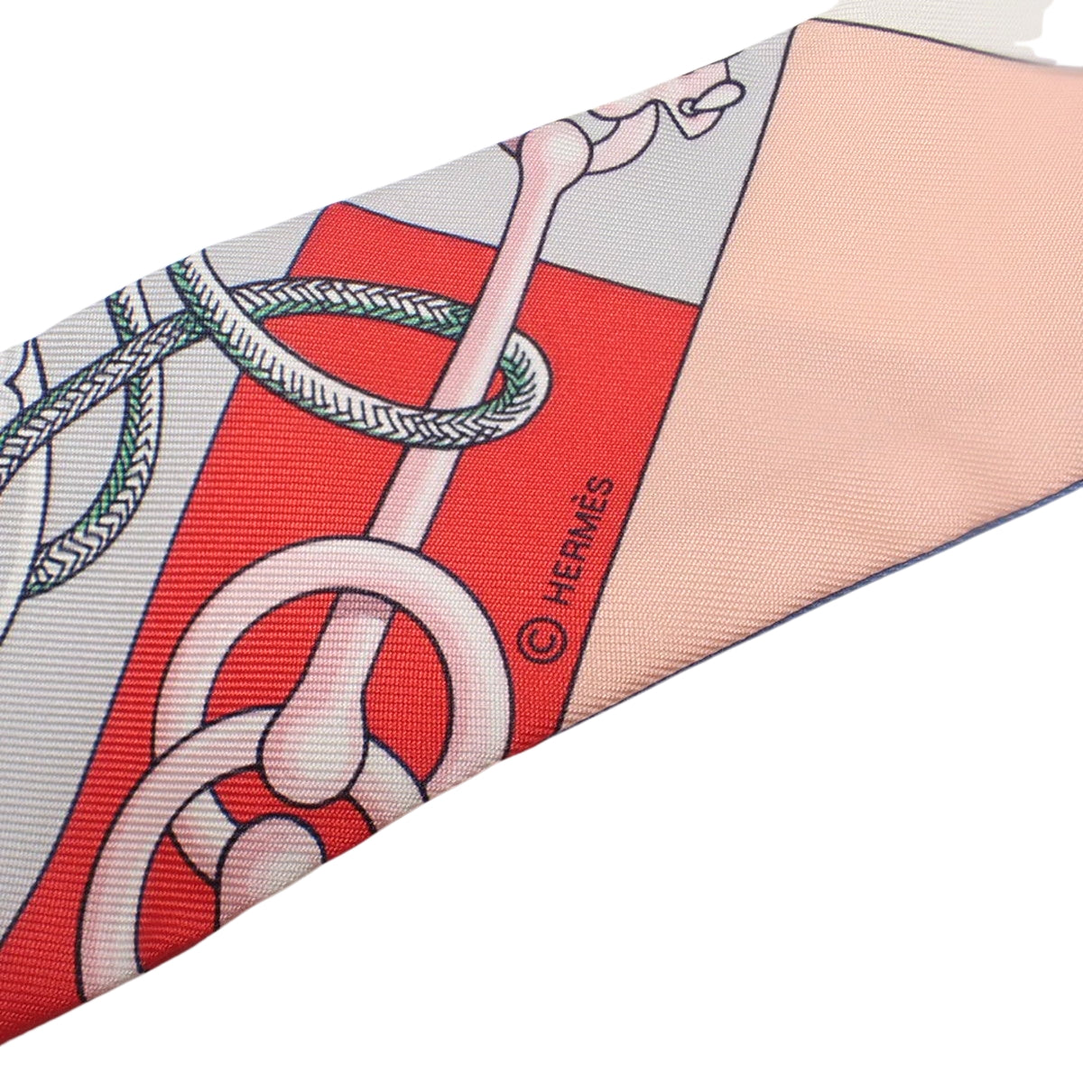 CLIQUETIS Twilly Silk Grenadine/White/Vert