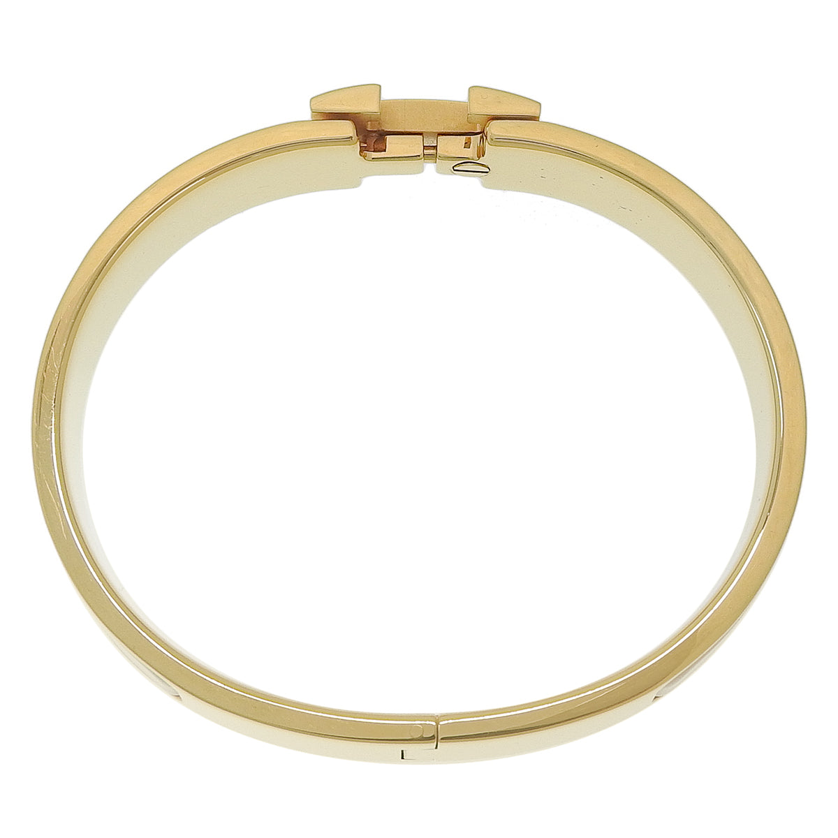 Clic H PM Bangle Metal (GP) Enamel