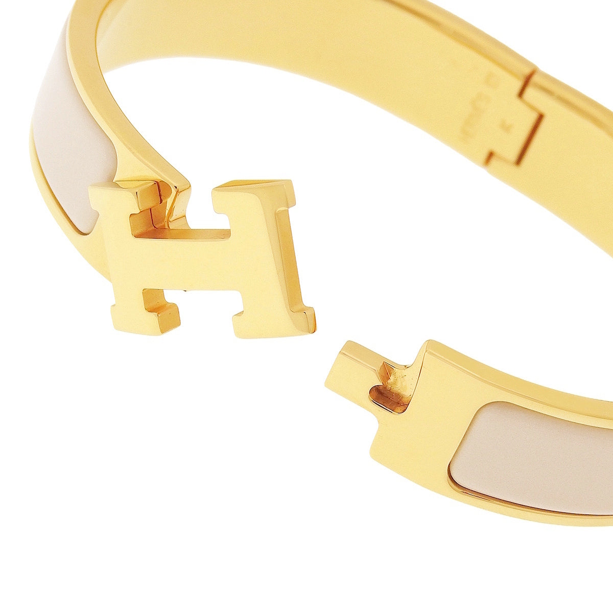 Clic H PM Bangle Metal (GP) Enamel