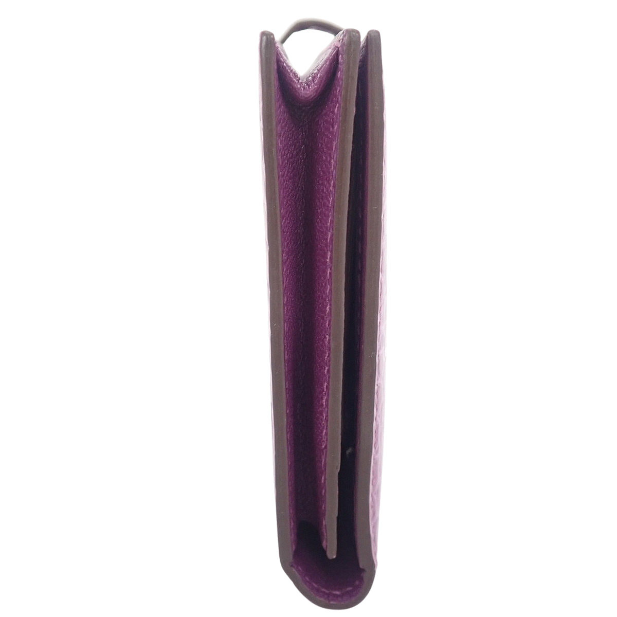 Bearn Soufflet Alligator Crocodile Palladium Hardware Ultra Violet Silver Hardware □L stamp