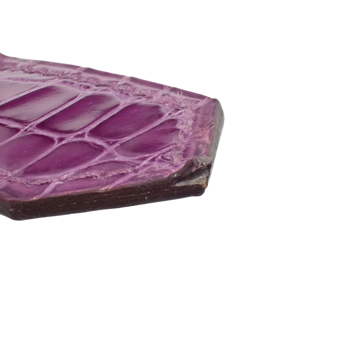 Bearn Soufflet Alligator Crocodile Palladium Hardware Ultra Violet Silver Hardware □L stamp