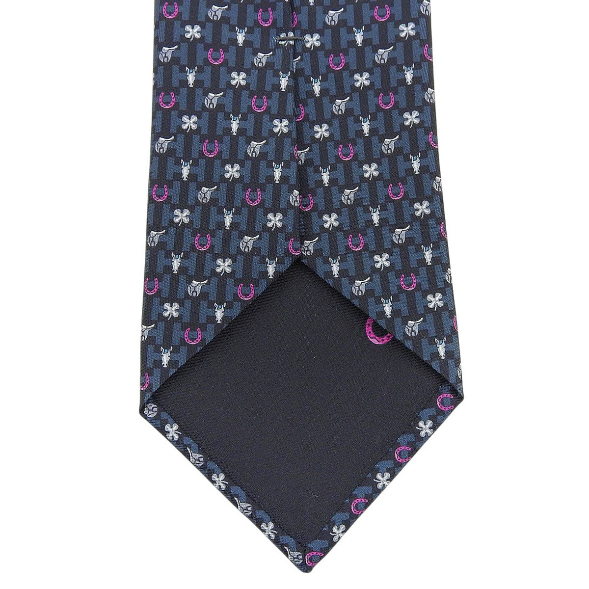 Hermès Rack silk twill tie