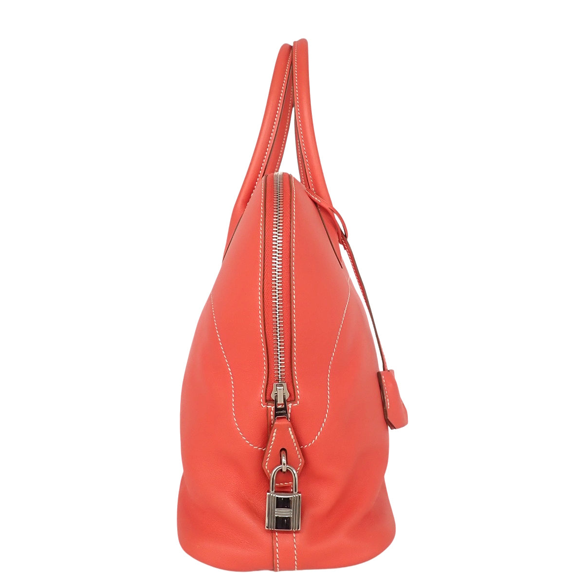 Bolide Relax 35 Veau Swift Rose Jaipur Silver Hardware Square P stamp