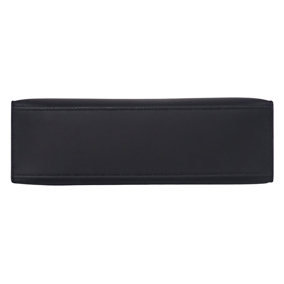 Pochette Kelly Veau Swift Black Gold Hardware W stamp