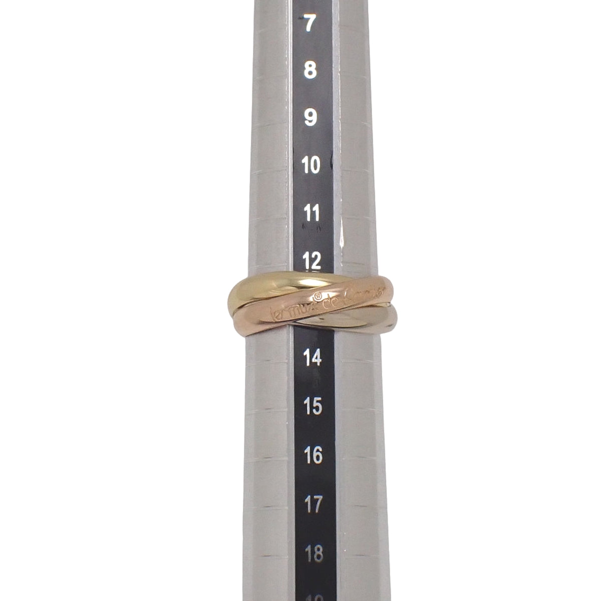 les must de Cartier トリニティリング イエローゴールド ホワイトゴールド ピンクゴールド K18 53 8g