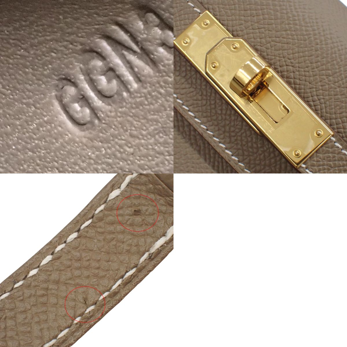ケリーエラン ヴォーエプソン エトープ/エトゥープ ゴールド金具 G刻印