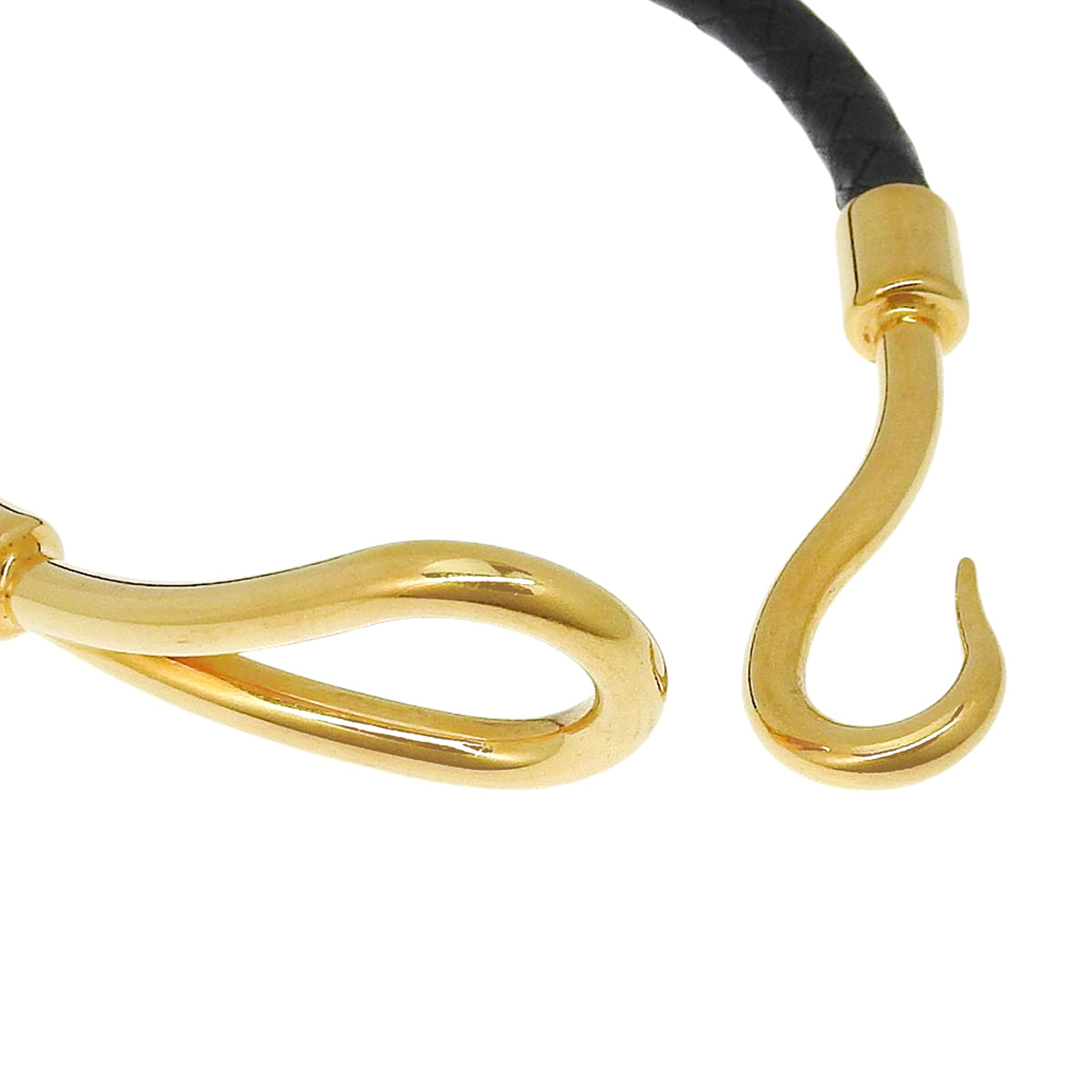 Jumbo Bracelet Leather Metal (GP)