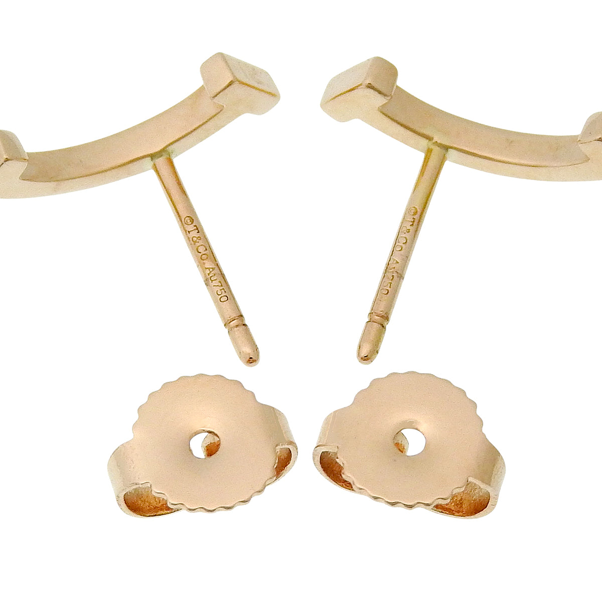 Smile Mini Earrings Pink Gold K18PG 1.8g