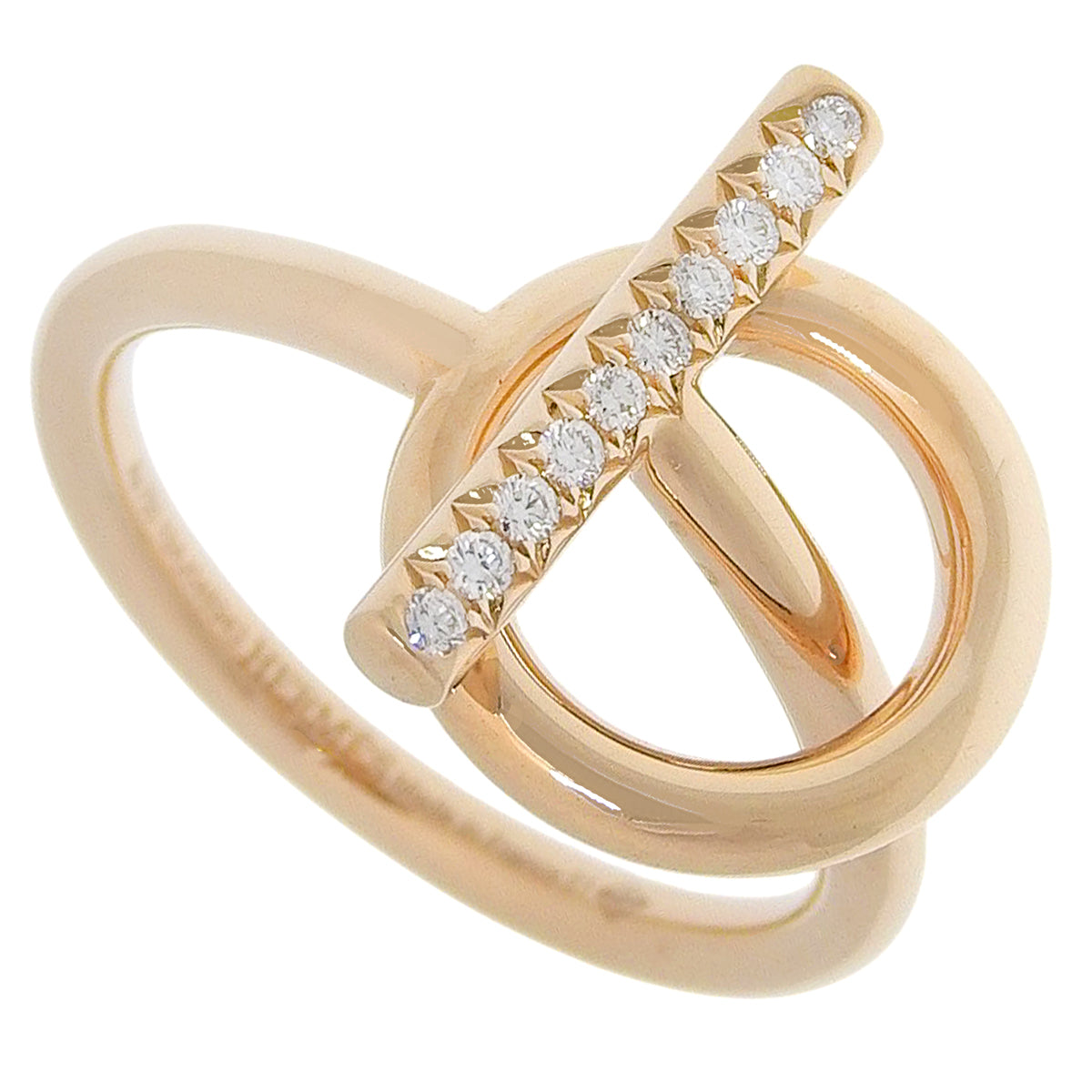 Échappée Ring PM, Diamond, Pink Gold, 18K PG, 51, 4.7g