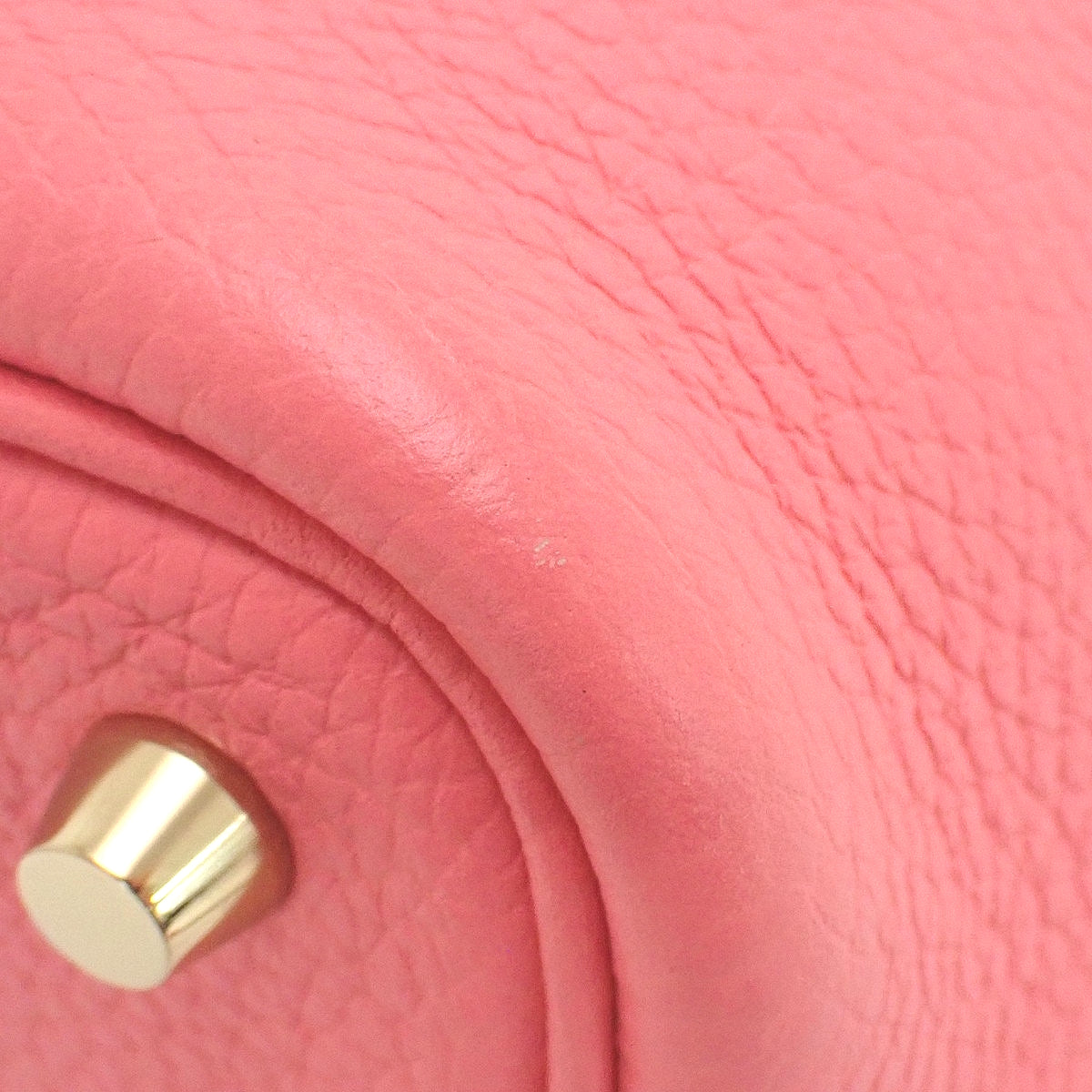 Picotin Lock Touch PM, Taurillon Clemence, Matte Alligator Crocodile, Rose Azalee, Bougainvillea, Gold Hardware, Y Stamp
