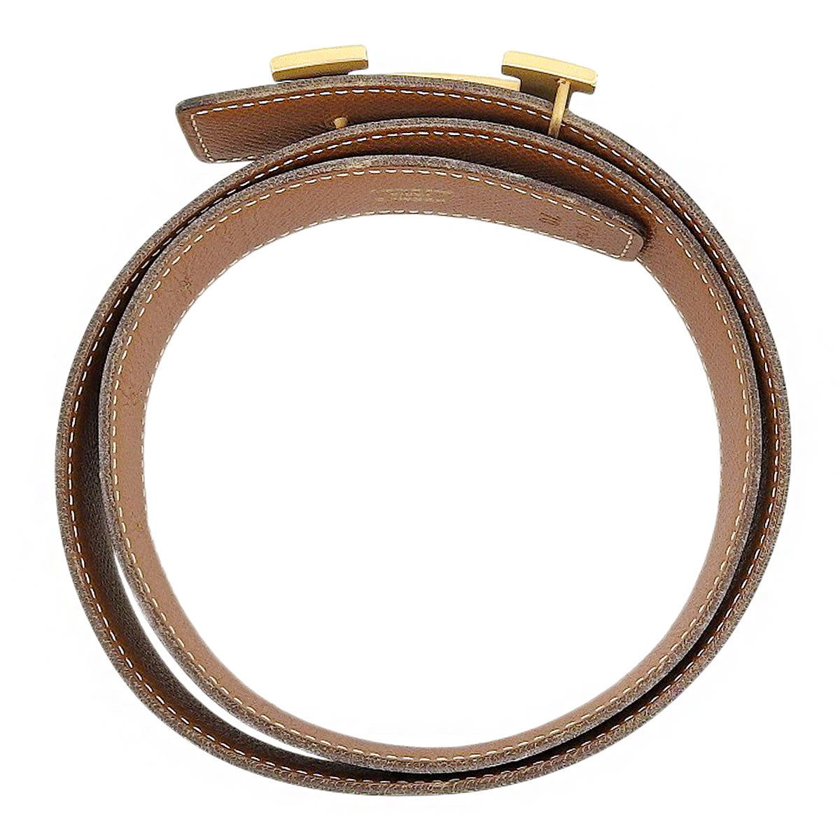 コンスタンスHベルト リバーシブル 70 ボックスカーフ クシュベル ブラック ゴールド □A刻印