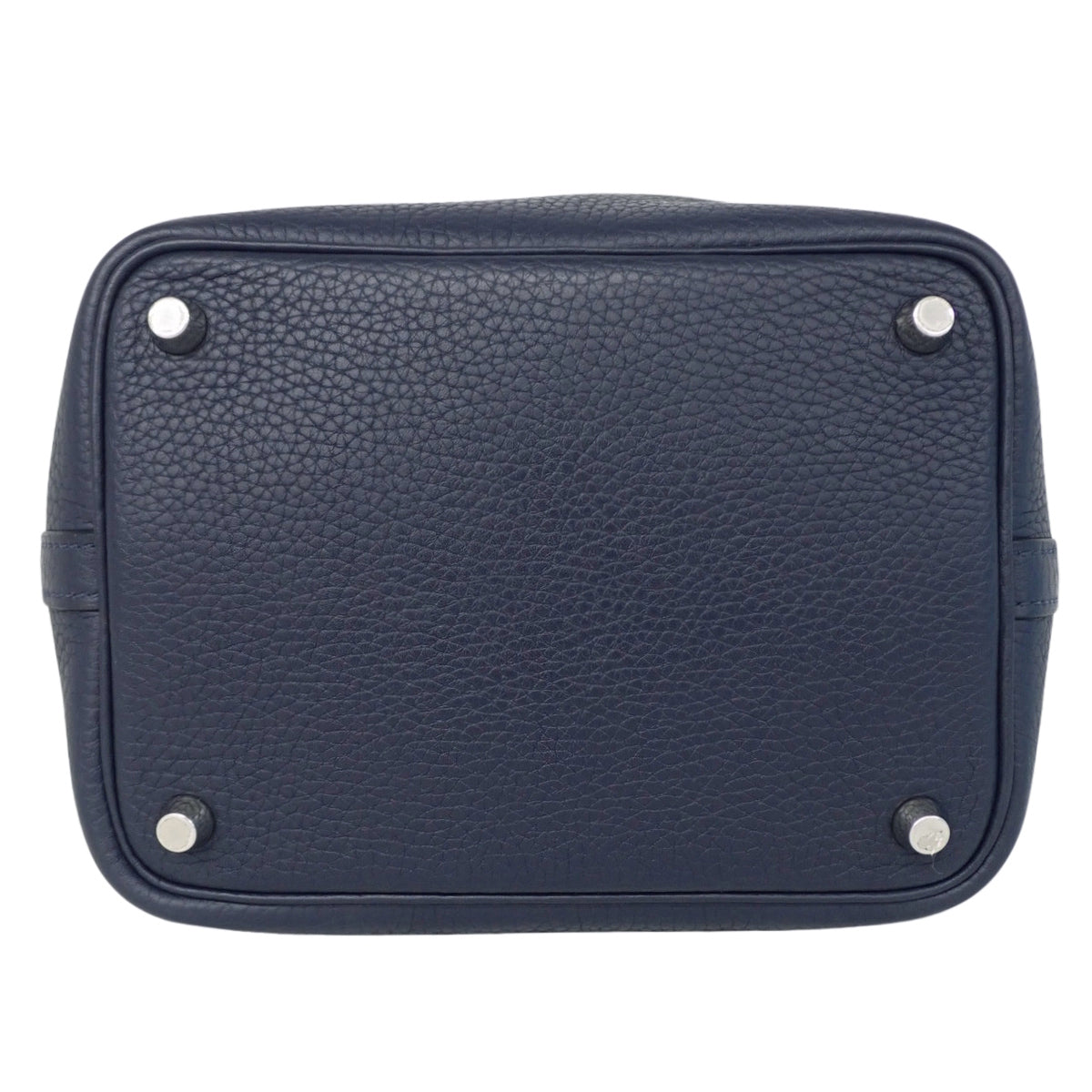 Picotin Lock Eclat PM Taurillon Clemence Bleu Nuit Bleu Electric A Stamp