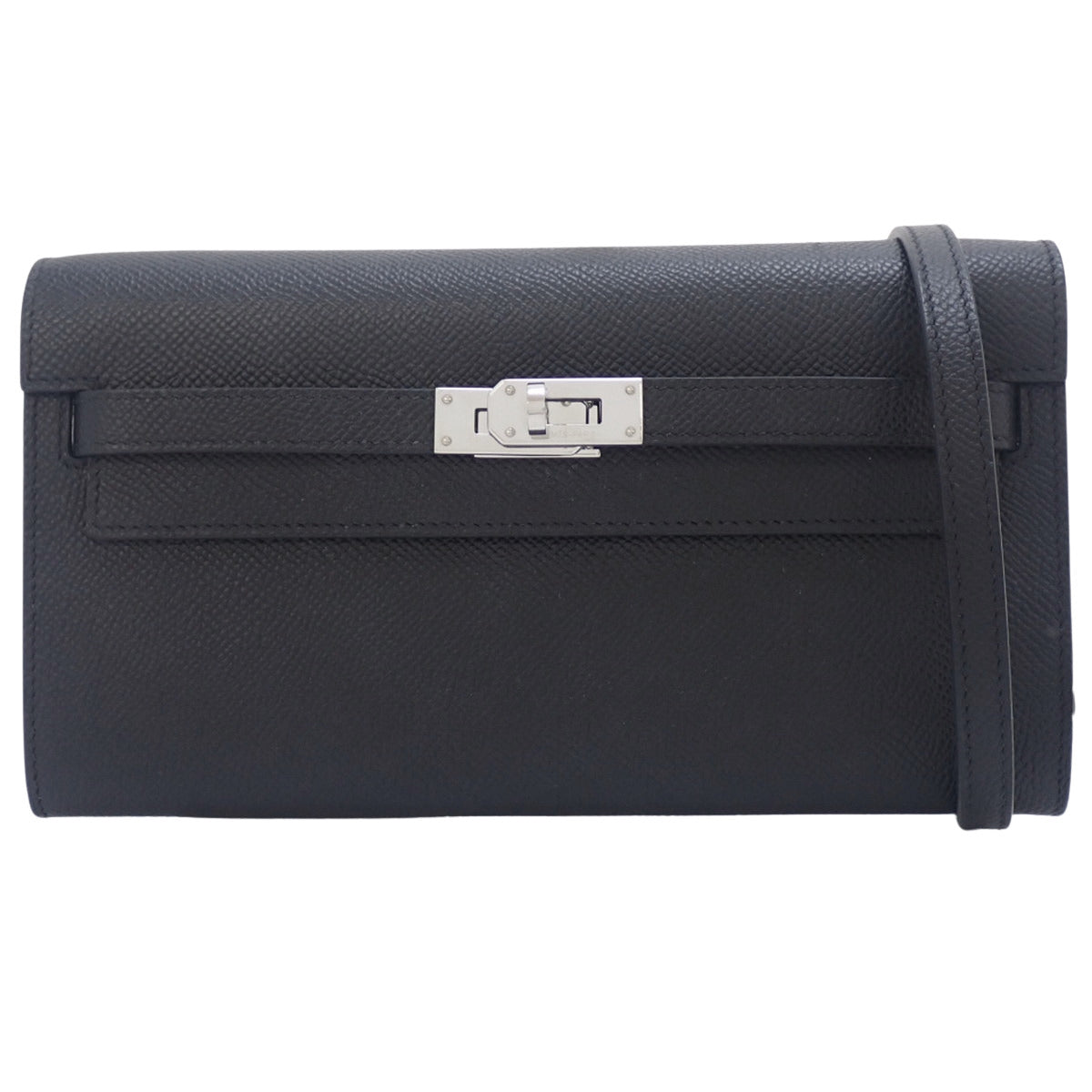 ケリーウォレット トゥーゴー ヴォーエプソン パラジウム金具 ブラック B刻印